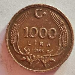 TÜRKİYE  1995   1000  LİRA  ÇAP 16,93 MM