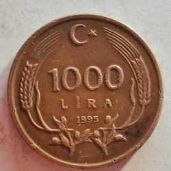 TÜRKİYE  1995   1000  LİRA  ÇAP 16,93 MM