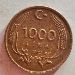 TÜRKİYE  1995   1000  LİRA  ÇAP 16,93 MM