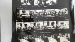 TÜRKİYE CUMHURİYETİ 2. CUMHURBAŞKANI İSMET İNÖNÜ'NÜN ORİJİNAL AJANS BASIN FOTOĞRAFI - 24 x 18 cm EBADINDA - İSMET İNÖNÜ EŞİ MEHVİBE İNÖNÜ ve BÜLENT ECEVİT BİR TOPLANTI HALİNDEYKEN ÇEKİLMİŞ 23 FARKLI KARE TEK FOTOĞRAFTA. HER BİR KARE 4 x 2,5 cm EBADINDA MİNİ BOYDADIR. MAYIS 1972