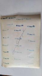 TÜRKİYE CUMHURİYETİ 2. CUMHURBAŞKANI İSMET İNÖNÜ'NÜN ORİJİNAL AJANS BASIN FOTOĞRAFI - 24 x 18 cm EBADINDA - İSMET İNÖNÜ EŞİ MEHVİBE İNÖNÜ ve BÜLENT ECEVİT BİR TOPLANTI HALİNDEYKEN ÇEKİLMİŞ 23 FARKLI KARE TEK FOTOĞRAFTA. HER BİR KARE 4 x 2,5 cm EBADINDA MİNİ BOYDADIR. MAYIS 1972