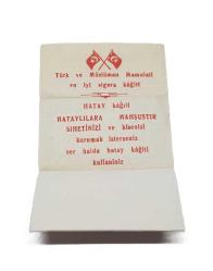 CUMHURİYET İLK DÖNEM ÇOK NADİR HATAY SİGARA KAĞIDI