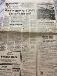 TERCÜMAN GAZETESİ - 17 ARALIK 1982 - SAYI:15 - (Turkish Newspaper) - Sadece Arkalı Önlü Tek Yapraktır - Bir Devir Aydınlanıyor - Talat Paşa’nın Gurbet Hatıraları -Adnan Başer Kafaoğlu-Murtaza Çelikel-Selahattin Bey-Mesut Bey-Hasan Bey-Niyazi Bey-Tahsin Bey-Hüseyin Hilmi Paşa-Talat Paşa-Kemal Kütay-Mithat Şükrü-Refik Bey-Hüseyin Hüsnü Paşa-Hüseyin Hilmi-Turgut İlhan-Doç. Bulmuş-Prof. Serin-Prof. Beyaslan-Doç. Türker-Mümtaz Soysal-Atilla Gönenli-Afife Öztürkçü-Mehmet Behlül-Ali Gümeç-Nami-Yakup Ağa-Hamdi Bey-Hüseyin Paşa-Burhan Felek-Kredi faizlerinde kavga kızıştı-İkinci Meşrutiyet’i büyük ümitlerle ilân ettik-Mevzuat faizlerini indiren kararların, kredi faizlerine yansımadığını iddia eden sanayiciler, bankalara ateş püskürürken, Kafaoğlu yeni bir paket açtı-Talat Paşa’nın gurbet hatıraları-Bilim adamları faizle ilgili kararları beğenmediler-Toptan eşya fiyatları Kasım ayında İstanbul’da yüzde 2 artış gösterdi-İran’a 200 milyon dolarlık transit ticaret yolu açıldı-Euromoney’in Türkiye r