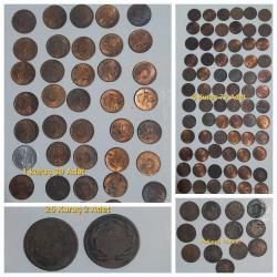 1950 - 1970 yılları 128 Adet Madeni Para 1 kuruş * 5 Kuruş - 10 Kuruş - 25 Kuruş