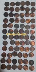 1950 - 1970 yılları 128 Adet Madeni Para 1 kuruş * 5 Kuruş - 10 Kuruş - 25 Kuruş