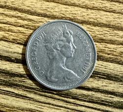 1971 ingiltere 5 new pence madeni para ÇT