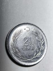 Saban Kılıçtan Üstündür 2 1/2 Lira Hatıra Para
