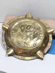 ESKİ PİRİNÇ DÖKÜM AVRUPA PURO SİGARA İÇİN KÜLLÜK-KÜL TABLASI