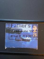 Birleşik Krallık   British Aircraft Designers 1 vertical phosphor bands, damgalı,