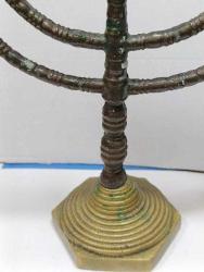 PİRİNÇ AYAKLI 7 KOLLU BRONZ MUMLUK