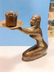 BAKIR SOVYETLER BİRLİĞİ DÖNEMİ KADIN FİGÜRLÜ MUMLUK