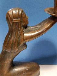 BAKIR SOVYETLER BİRLİĞİ DÖNEMİ KADIN FİGÜRLÜ MUMLUK