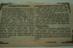 10 Ocak 2006-Orijinal Takvim Yaprağı-Doğum Günü-Söz,Nişan,Nikâh,Düğün ve Önemli Günler Hediyesi-Bizim Anadolu Takvimleri-Ayet-Hadis(Hz.Ali)(Kurban Bayramı 1.Gün)-Nuh-Amine-Kurban Nasıl Kesilir?