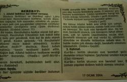 17 Ocak 2006-Orijinal Takvim Yaprağı-Doğum Günü-Söz,Nişan,Nikâh,Düğün ve Önemli Günler Hediyesi-Bizim Anadolu Takvimleri-Ayet-Hadis(Bakara Suresi,152)(Anayasa Mahkemesi Refah Partisini kapattı(1998))-Abdulhakim-Bedriye-Bereket