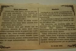 22 Ocak 2006-Orijinal Takvim Yaprağı-Doğum Günü-Söz,Nişan,Nikâh,Düğün ve Önemli Günler Hediyesi-Bizim Anadolu Takvimleri-Ayet-Hadis(Zümer:52)(Ridaniye Zaferi(1517))-Recai,Berire-Geri Dönmek-Sinüzit