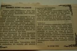 26 Ocak 2006-Orijinal Takvim Yaprağı-Doğum Günü-Söz,Nişan,Nikâh,Düğün ve Önemli Günler Hediyesi-Bizim Anadolu Takvimleri-Ayet-Hadis(Ömer Bin Abdulaziz)(Kazım Karabekir'in vefatı(1948))-Naci,Betül-Hizmet Etme Saadeti