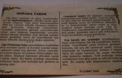 20 Şubat 2006-Orijinal Takvim Yaprağı-Doğum Günü-Söz,Nişan,Nikâh,Düğün ve Önemli Günler Hediyesi-Bizim Anadolu Takvimleri-Ayet-Hadis(Lokman)(İstanbul'da İlk elektrikli tramvay seferi)-Tayyib,Firdevs-Doğada Yaşam