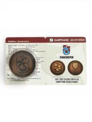 2021 - 2022 Sezonu Süper Lig Şampiyonu Trabzonspor Bronz Hatıra Parası Sertifikalı
