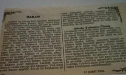 21 Şubat 2006-Orijinal Takvim Yaprağı-Doğum Günü-Söz,Nişan,Nikâh,Düğün ve Önemli Günler Hediyesi-Bizim Anadolu Takvimleri-Ayet-Hadis(Hz.Ali(r.a.)(Kur'an-ı Kerim'in Türkçe'ye çevrilmesi TBMM'de kabul edildi(1925))-Ammar,Habibe-Haram-Gözde Yabancı Cisim