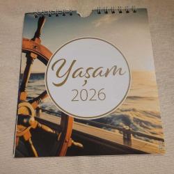 LOT.6 » İNCİLDEN AYETLERİN OLDUĞU 2026 YILI MASA / DUVAR TAKVİMİ.