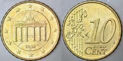 ALMANYA 10 EURO CENT 2002 D ESKİ TARİHLİ.