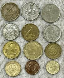 LOT.19 » Eski Kolleksiyonluk Avrupa ülkeleri 12 adet karışık madeni paralar ÇT