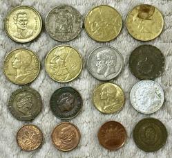 LOT.18 » Eski Kolleksiyonluk Avrupa ülkeleri 16 adet karışık madeni paralar ÇT