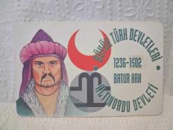 TELEFON KARTI BÜYÜK TÜRK DEVLETLERİ BÜYÜK ALTINORDU DEVLETİ 1236-1502 EYLÜL 2001 KOLEKSİYONLUK TÜRK TELEKOM 50 KONTÜR İÇİNDE KONTÜR YOKTUR HALİYLE ADET FİYATIDIR