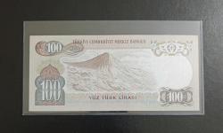 6. EMİSYON B SERİSİ 100 LİRA ÇİL KONDİSYONDA