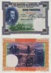 İSPANYA 100 PESETA 1925 ÇİLALTI.