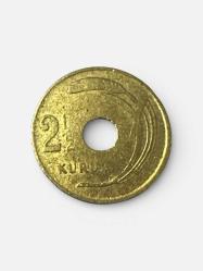 LOT.13 » 1948 TC 2 1/2 kuruş delikli madeni para ÇT