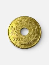 LOT.11 » 1949 TC 2 1/2 kuruş delikli madeni para ÇT