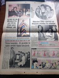 Hürriyet Gazetesi - Turkish Newspaper - 13 Şubat 1972 - CHP ortak grup toplantısında Bülent Ecevit'i suçlayan İsmet İnönü artık perde kalksın dedi - İsmet İnönü ve Bülent Ecevit'in barışması için önerge verildi - Adalet Partisi'nin 12. Kuruluş yıldönümü şarkılı türkülü gecede kutlandı  Fotoğraf - Adalet partililer Özellikle halk türküeri sanatçısı Yıldız Ayhan'ı dinlerken coşmuşlardır Fotoğrafı - gecenin ilginç anlarından biri de üzerine kıratlı elbise giymiş bir çocuğun Süleyman Demirel Nazmiye Demirel çiftinin ilgisi ile karşılaşması oldu Fotoğraf - Hürriyet Londra muhabiri Nuyan Yiğit Adana konferansının kayıtları için günlerce İngiliz arşivlerinde çalıştı Fotoğrafı - İstanbul Ankara İzmir Radyosu Programı - Tarkan yazan ve çizen Sezgin Burak - gurbetteki sevgili yazan ve çizen Faruk Geç - püf noktası hazırlayan Leyla Soykut - Alain Delon Mireille D'Arc için 40 bin liraya gece elbisesi aldı Fotoğrafı - öldürülen EOKA lideri Polikarpos Yorgacis'in eşi kocasının arkadaşıyla evleniyor