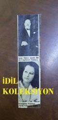 SUDAN ve MISIR'IN ESKİ KRALI PRENS FARUK'UN ALMANCA DERGİDEN KESİLME FOTOĞRAFI - 17 x 4 cm EBADINDA - PRENS FARUK & PRENSES FATHİA