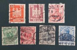 Almanya Reich damgalı pullar lotu-7
