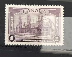 LOT.230 » KANADA 1938  Ramezay Şatosu, Montreal- 1 dolar serinin en büyük valorü katalog 600 tldamgalı nadir