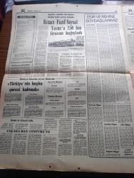Hürriyet Gazetesi - Turkish Newspaper - 15 Ağustos 1974 - eczacı Fazıl Soysal Yavuz için 250 bin lira bağışladı - Yunanistan NATO'dan askerini çekti - güvenlik konseyi Türkiye'nin kınanması teklifini reddetti - Omorfo cephesinde İngiliz ve fin askerleri mehmetçik'ten kaçıyor - Türk Jetleri Lefkoşe radyosunu susturdu - Mehmetçik Serdarlı ve Meriçe girdi - Hedef Magosa ve Omorfo - Bülent Ecevit amacımız adada bağımsız Kıbrıs'ı denge içinde kurmaktır dedi - Deniz Baykal gece yarın bir başka gün olacak dedi - Bursa fuar aile gazinosu Gönül Yazar Murat Soydan Ayla Algan Bedia Akartürk ayrıca Sadri Alışık - Kıbrıs'ta esir ve rehine soydaşlarımız - Kahraman mehmetçikleri temizleme harekatı sırasında görüyorsunuz Fotoğrafı - Kıbrıs Rum yönetimi yardımcısı Klerides yalvarmaya başladı - Hikmet Bil eski Kıbrıs Türk'tür Cemiyeti başkanıydı Fotoğrafı - Philips radyo - Turan Güneş ve Rauf Denktaş istirahate çekildi fotoğraf - trakya'da sınır kapıları açık - Bugün Miraç kandili