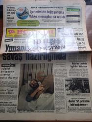 Hürriyet Gazetesi - Turkish Newspaper - 14 Ağustos 1974 - Yeni bir yavuz istiyoruz kampanyasına Vakko mensupları da katıldı - Cem Karaca ile Beşiktaşlı Sabri bugün para toplayacak  - Yunanistan savaş hazırlığında - Atina'da yolcu vapurları ile adalara ve Kıbrıs'a asker sevk ediyorlar - Rumlar Türk rehineleri işkence edip bırakıyorlar Fotoğrafı - Makarios Londra'da İngilizleri kışkırtıyor - Larnaka ve Elyedeki rehineleri açıklıyoruz - Sovyetler Kıbrıs'ı ve Türkiye'yi uzaydan gözlüyor - Rum milyarder Onassis parasıyla elaleme rezil oluyor Fotoğrafı - televizyonda bugün - Bursa fuar aile gazinosu Gönül Yazar Murat Soydan Ayla Algan Bedia Akartürk ayrıca Sadri Alışık - Ayvalık Burhaniye Edremit ve Dikili TV'ye kavuştu - AEG televizyon - Amerika Dışişleri Bakanı Kissenger Karamanlis'e mesaj yolladı - gençlik ve spor bakanı Müslihittin Yılmaz Mete federasyonlarda temizlik yapılacak dedi - Altıncı defa spor yazarları kupası kazanan Beşiktaş sabahlara kadar eğlenerek kutlama yaptı Fotoğrafı