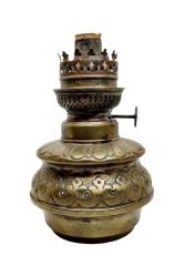 GAZ LAMBASI, Fransız Pirinç Gaz Lambası  19 cm.