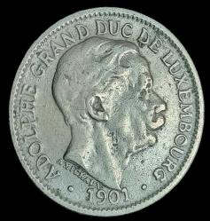 Lüksemburg 1901 10 Centimes 2.95gr