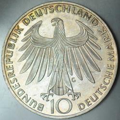 ALMANYA GÜMÜŞ 10 MARK 1972 G. HATIRA-MÜNİH OLİMPİYAT OYUNLARI. 15,5 gr ÇİL(-).