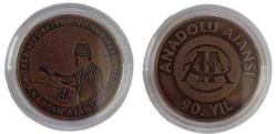 Anadolu Ajansı 90. Yıl Hatıra Madalyonu 2010 (Bronz)