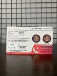 Gaziantep’e Gazilik Unvanının 100.Yılı Hatıra Para Sertifikalı 2021 (Bronz)