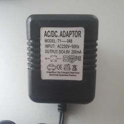 AC-DC Adaptör / Model TY - 048 / AC 230V / 50Hz / DC4.8V / 200mA