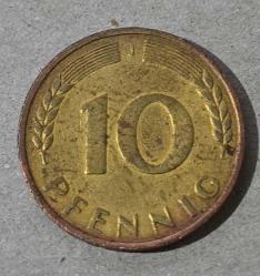 Almanya 1950 10 PFENNIG