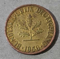 Almanya 1950 10 PFENNIG