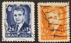 +++  İRAN ŞAH RIZA PEHLEVİ      1962    1+2R   - DAMGALI