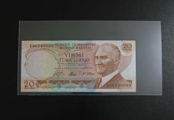 6.EMİSYON NADİR A SERİSİ 20 LİRA ÇİL ALTI KONDİSYONDA