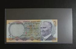 6.EMİSYON NADİR A SERİSİ (A90) 5 LİRA ÇİL KONDİSYONDA