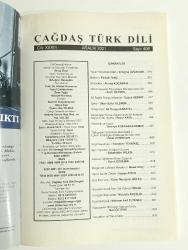 DİL DERNEĞİ ÇAĞDAŞ TÜRK DİLİ DERGİSİ